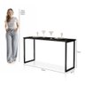 Mesa de Jantar Industrial 120x45cm para 2 Lugares Klm Móveis - 3