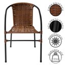 Ver imagem 2 de Cadeira para Área Externa Happy Hour de Aço e Fibra Sintética Acesse Móveis