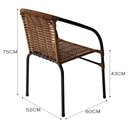 Ver imagem 3 de Cadeira para Área Externa Happy Hour de Aço e Fibra Sintética Acesse Móveis