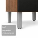 Ver imagem 7 de Balcão Pia Cozinha Gabinete 120cm 2 Portas 3 Gavetas Preto