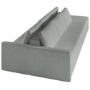 Ver imagem 2 de Sofá Ilha Modular com Puff para Sala Living 312cm Georgia K04 Bouclê Cinza - Mpozenato