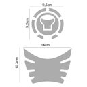 Ver imagem 3 de Kit Protetor Tanque e Bocal Moto Honda Acima 2018 Bros 160 Vermelho 2020 Cobra Motoparts