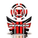 Ver imagem 1 de Kit Protetor Tanque e Bocal Moto Honda Acima 2018 Bros 160 Vermelho 2020 Cobra Motoparts