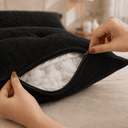 Ver imagem 4 de Almofada Encosto Triangular Cama Leitura Cabeceira Boucle