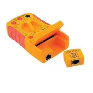 Multímetro Digital Dt-68d Ylw com Testador de Cabo de Rede