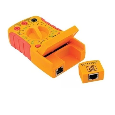 Multímetro Digital Dt-68d Ylw com Testador de Cabo de Rede