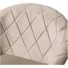 Poltrona Decor Estofada Holambra Puff Bege Yes Mobly - 3