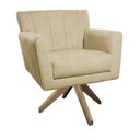 Ver imagem 4 de Poltrona Base Giratória de Madeira Lauren Maranata Estofados