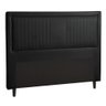 Cabeceira Estofada Casal MDF Veludo Almofadada Cama Box Quarto Retrô 160 Cm Com Pés Madeira Preto - 2