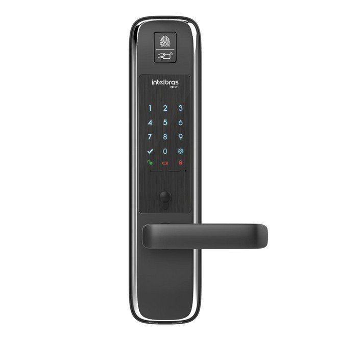 Fechadura Digital Embutir Porta Madeira FR331 Intelbras