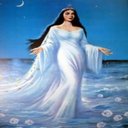 Ver imagem 2 de Toalha Esoterica Orixá Sagrada Mãe Iemanja Umbanda Candomblé Vela 7 Dias Azul Cx Mdf