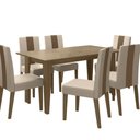 Ver imagem 1 de Mesa de Jantar Liz 6 Lugares com Cadeira Linea
