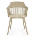 Ver imagem 5 de Kit 3 Cadeiras de Jantar Montreal Marcela Design Moderno Liso Nude