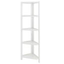 Ver imagem 1 de Estante de Canto Zoe em Madeira Maciça Cor Branco 5 Níveis