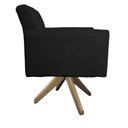 Ver imagem 5 de Poltrona Base Giratória de Madeira Lauren Maranata Estofados