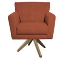 Ver imagem 2 de Poltrona Base Giratória de Madeira Lauren Maranata Estofados