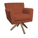 Ver imagem 4 de Poltrona Base Giratória de Madeira Lauren Maranata Estofados