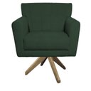 Ver imagem 2 de Poltrona Base Giratória de Madeira Lauren Maranata Estofados