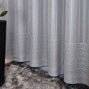 Ver imagem 5 de Cortina Renda Prata c/ Forro Classica Olimpia 3,00x1,80 Alt
