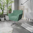 Ver imagem 1 de Poltrona Base Giratória de Metal Lauren Maranata Esfofados