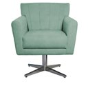 Ver imagem 2 de Poltrona Base Giratória de Metal Lauren Maranata Esfofados
