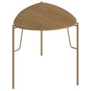 Ver imagem 1 de Mesa Lateral para Sala de Estar Alta Pés Industrial Dourado Alef I03 Louro - Lyam Decor