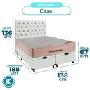 Ver imagem 2 de Cama + Bau Blindado e Colchão Ortobom Molas Ensacadas Casal - Airtech + Cabeceira