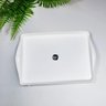 Bandeja Plus Branca UZ 40,8cm Plástica com Alça Servir Decorar Retangular - 5