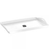 Bandeja Plus Branca UZ 40,8cm Plástica com Alça Servir Decorar Retangular - 1