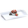 Bandeja Plus Branca UZ 40,8cm Plástica com Alça Servir Decorar Retangular - 4