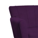 Ver imagem 6 de Poltrona Base Giratória de Metal Lauren Maranata Esfofados