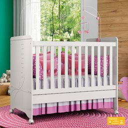 Berço Mini Cama Henn Pão de Mel Branco I11-10 - 2