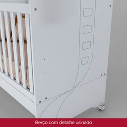 Berço Mini Cama Henn Pão de Mel Branco I11-10 - 8