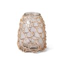 Ver imagem 1 de Vaso em Vidro c/ Fibra Natural 16851 Mart
