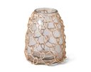 Ver imagem 1 de Vaso em Vidro c/ Fibra Natural 16851 Mart