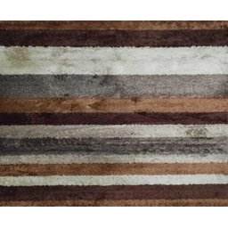 Tapete Forração Forro Apolo Pelo Macio Ambiente 2,00x3,00 Capucino Listrado - 1