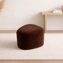 Ver imagem 1 de Puff Orgânico Ana 80 Cm Veludo Marrom