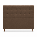 Ver imagem 2 de Cabeceira para Cama Casal Queen Estofada 1,58 Mts Liz Vilajo: Suede Crush Cacau
