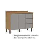 Ver imagem 3 de Tampo de Balcão 25mm Cozinha Conecta 120cm Cinamomo