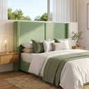 Ver imagem 1 de Cabeceira Cama Box Queen Size Estofada Essence 160cm com Sapatas Plásticas Braços Laterais