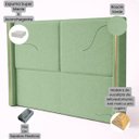 Ver imagem 6 de Cabeceira Cama Box Queen Size Estofada Essence 160cm com Sapatas Plásticas Braços Laterais