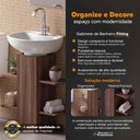 Ver imagem 2 de Coluna Multiuso para Banheiro com Nichos Decorativos Nogal