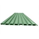 Ver imagem 1 de Painel Ripado em Placa 100x0,15cm (3,15m²) PVC + 6 Cantoneiras Verde Bariri