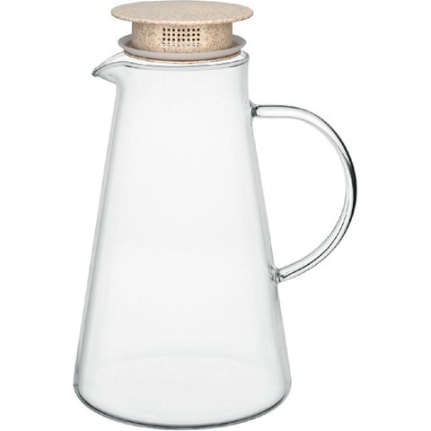 Jarra Água e Suco com Tampa Plástica Borossilicato 1,8l 23x16x14cm Transparente