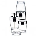 Ver imagem 1 de Conjunto Banheiro Kit Lavabo 4 Peças Incolor Future 2705NT