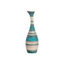 Ver imagem 1 de Vaso Decorativo de Mesa Vanguard Grande Azul e Palha Marrakesh