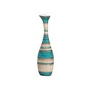 Ver imagem 3 de Vaso Decorativo de Mesa Vanguard Grande Azul e Palha Marrakesh
