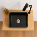 Ver imagem 4 de Conjunto Gabinete Banheiro Completo 50cm Armário com Cuba Torneira Válvula Engate Sifão Industrial