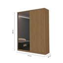 Ver imagem 4 de Guarda Roupa Modulado com Espelho 2 Portas 3 Gavetas 100% MDF Decor