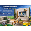Ver imagem 7 de Painel para Tv até 40 Polegadas Ripado com Prateleiras Off White Madeirado Copa